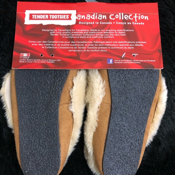 Super cozy moccasin slippers. New with tags! - Picture 2 of 2